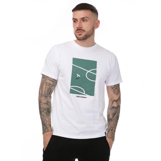 Herren One True Saxon Turf T-Shirt in Weiß - Image 1