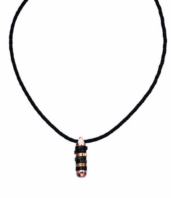 Police: "Cam" Black Leather Necklace