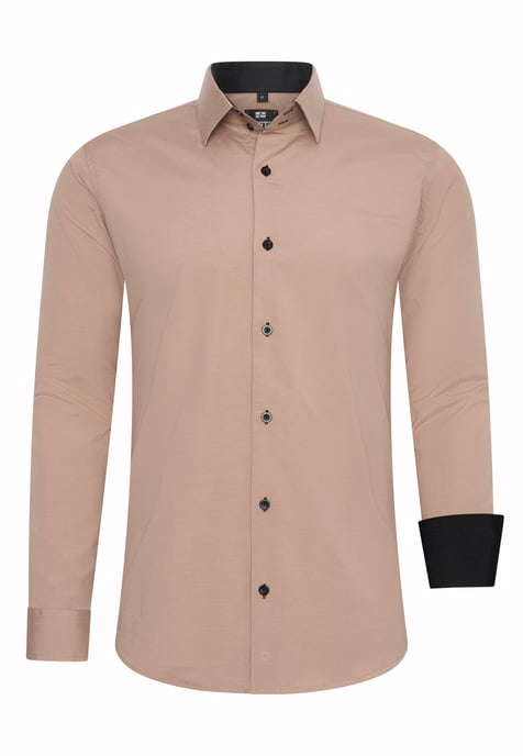 Rusty Neal Overhemd Slim Fit Beige - Image 1