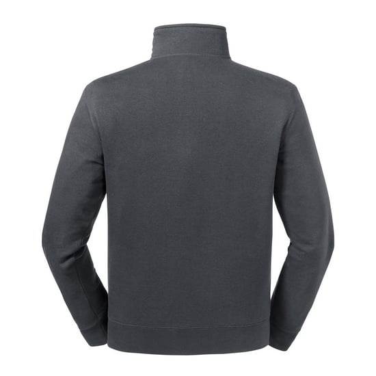 Russell Herren Authentic Zip Neck Sweatshirt (Convoy Grau) - Image 2