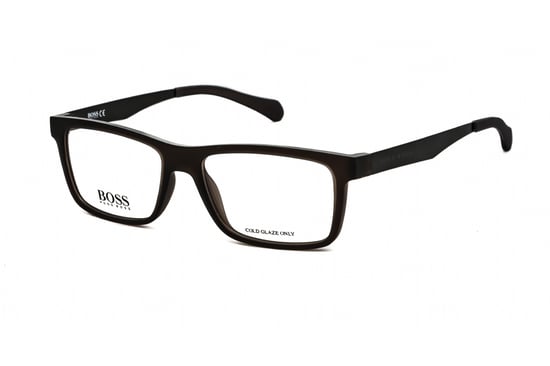 Hugo Boss Rectangular Mens Matte Brown Dark Ruthenium  BOSS 0870