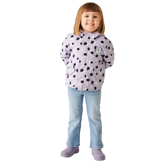 Regatta - "Shyla The Leopard" Jacke, wasserfest für Kinder (Helles Flieder) - Image 4