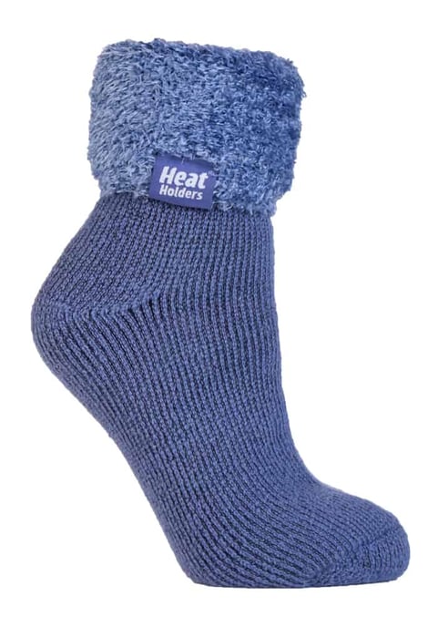 Damen Rutschfeste Thermo Niedrige Knöchelhaussocken mit Grip - Image 1