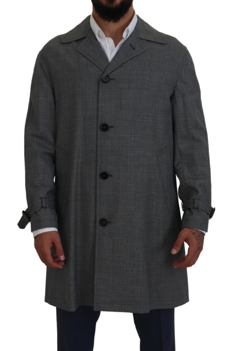 Karo-Wolltrenchcoat - Image 4