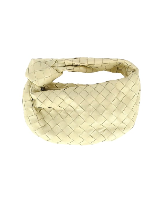Bottega Veneta Mini Jodie Schultertasche aus cremefarbenem Leder - Image 3