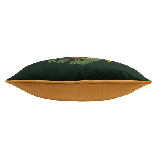 furn. Deck The Halls Embroidered Piped Velvet Cushion Cover - Image 3