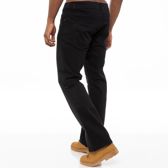 Enzo Herren Bootcut Stretch Denim Jeans - Image 2