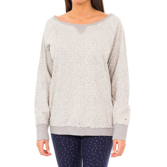 Long-sleeved boat neck sweatshirt 1487903217 woman