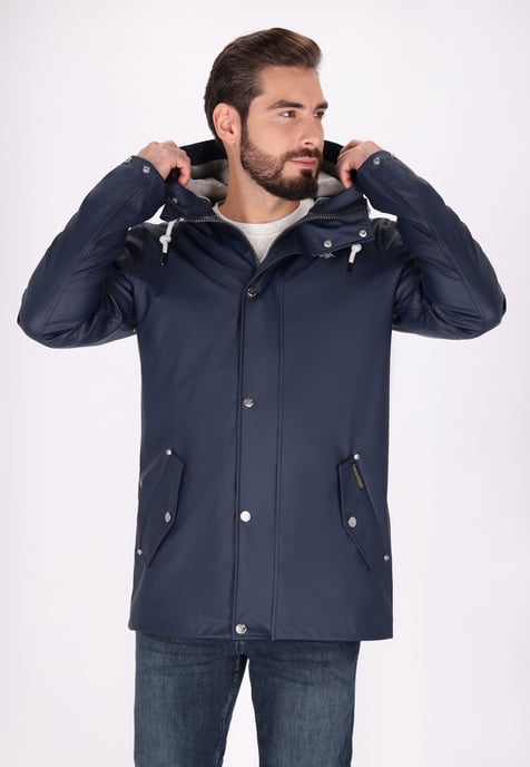 Schmuddelwedda Regenjacke Herren Marine - Image 3