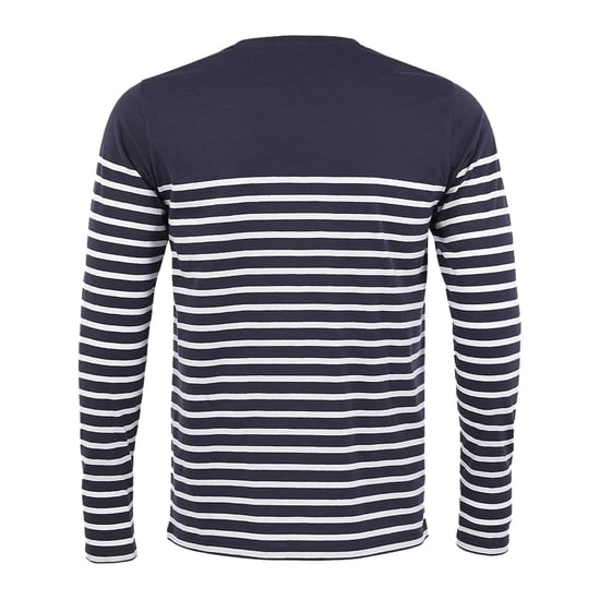 SOLS - "Matelot" T-Shirt für Herren Langärmlig (Dunkelblau/Weiß) - Image 2