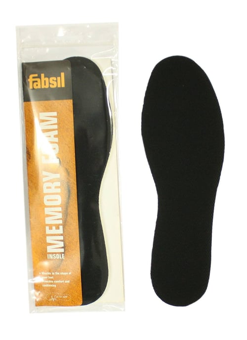Memory Foam Insoles Cut to Size black
