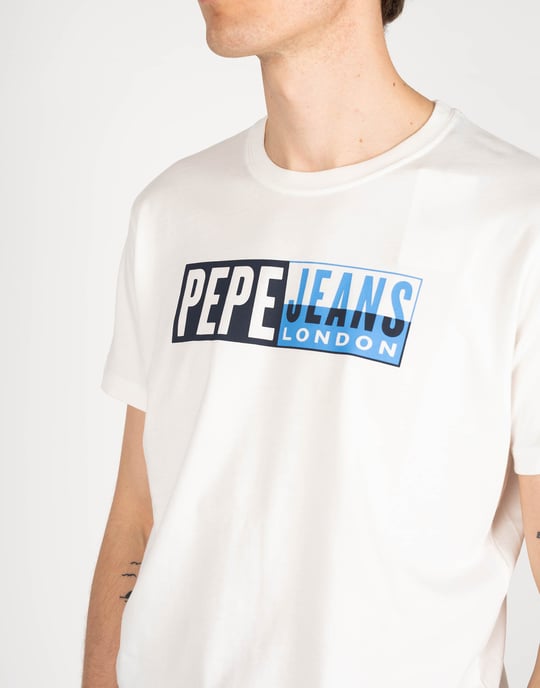 Pepe Jeans T-shirt Gelu Men's White