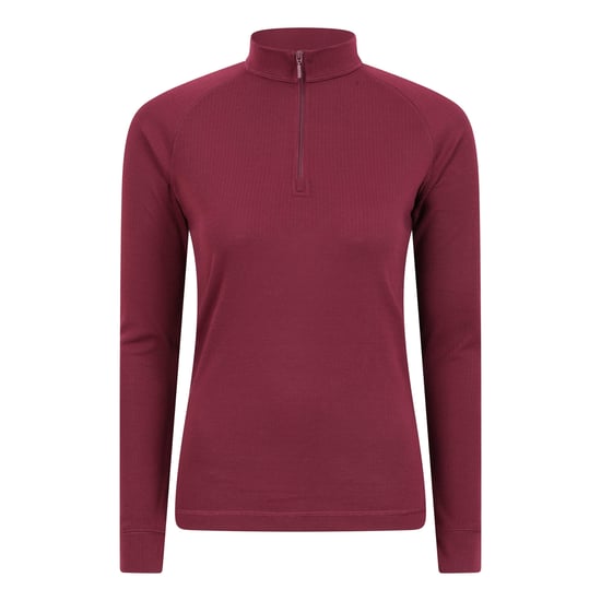 Mountain Warehouse Womens/Ladies Talus Zip Neck Long-Sleeved Thermal Top (Pink)