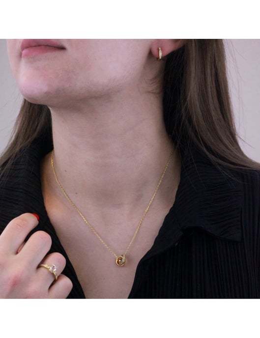 Parure et Coffret Kreis-Reifen - Doré et Cristal - Image 2