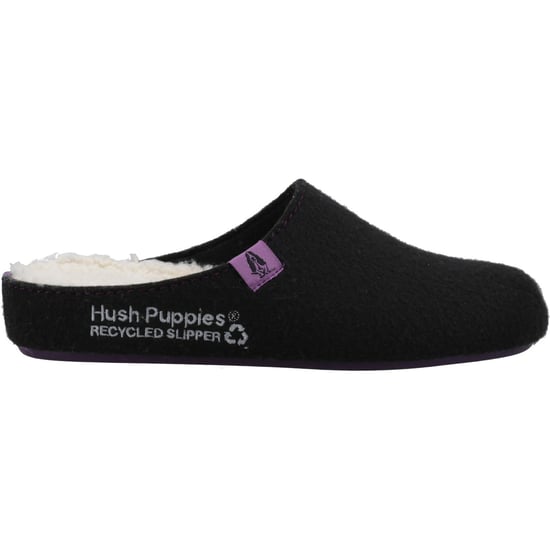 Hush Puppies The Good 90% Recyceltes RPET Polyester Damen Hausschuhe Schwarz - Image 4