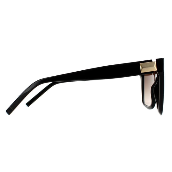 Hugo Boss Square Womens Shiny Black Brown Gradient Sonnenbrille - Image 4
