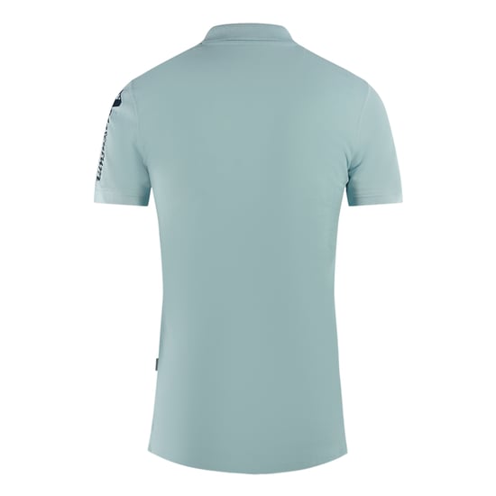 Aquascutum Branded Sleeve Hellblaues Poloshirt - Image 2