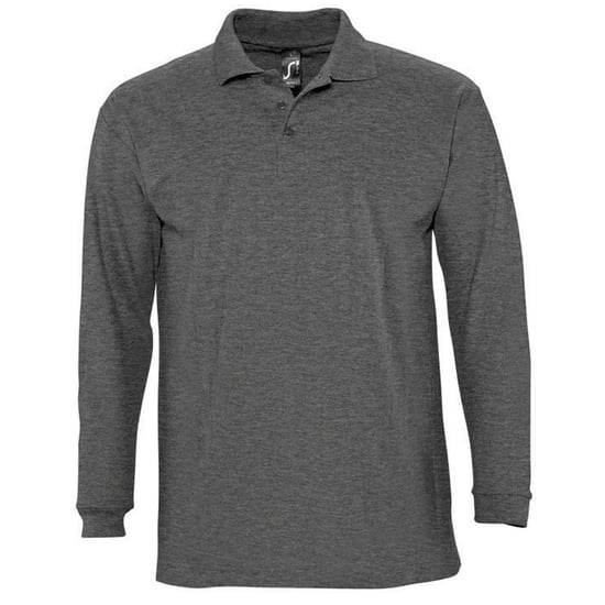 SOLS Winter II - Polo à manches longues - Homme (Gris foncé) - Image 1