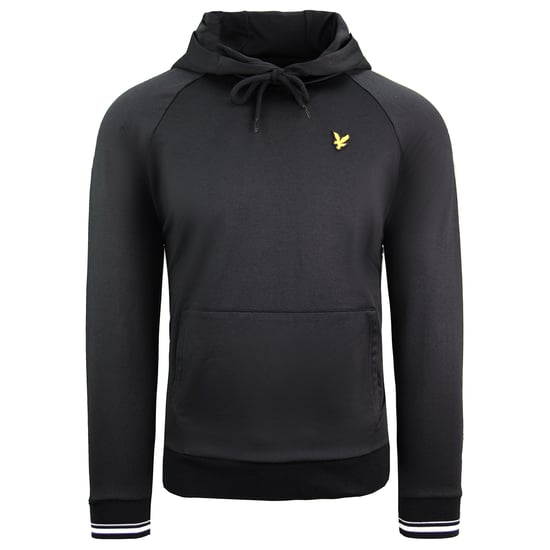 Lyle & Scott Tipped Tricot Herren Hoodie schwarz - Image 1
