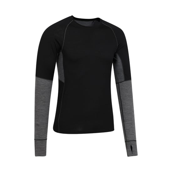 Mountain Warehouse - "Ultra" Base Layer Oberteil Rundhalsausschnitt für Herren (Schwarz) - Image 2