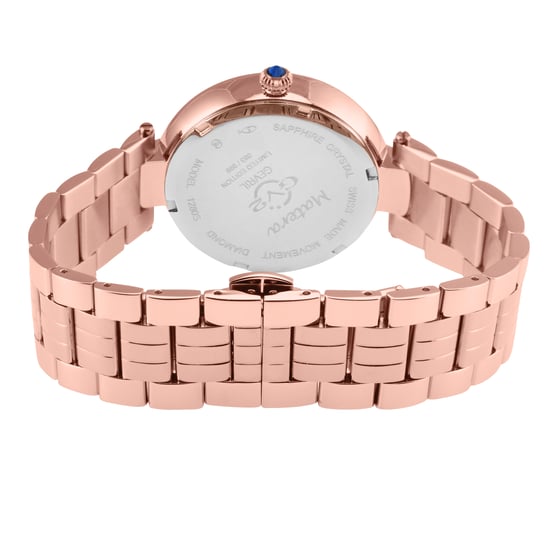 GV2 Women's Matera 12805B Swiss Quartz Diamond White MOP  Dial Watch