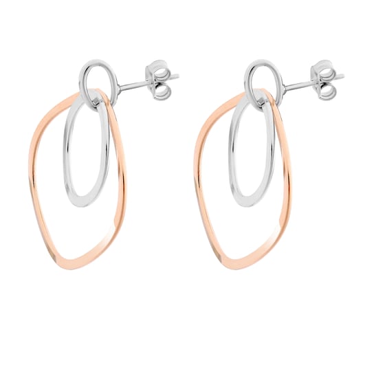 Orphelia 'Margot' Tropfenohrringe aus 925er Sterlingsilber für Damen - Silber/Rosé ZO-7387 - Image 3