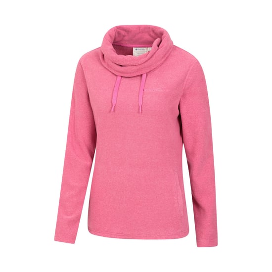 Mountain Warehouse - "Hebridean" Fleece-Oberteil Wasserfallausschnitt für Damen (Dunkelrosa) - Image 4