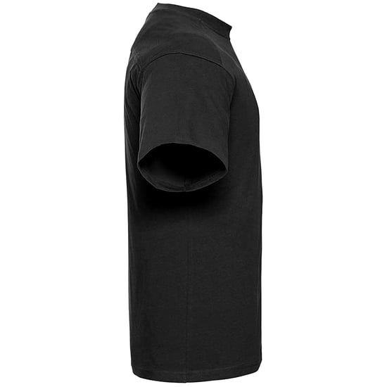 Russell Europe Herren T-Shirt mit kurzen Ärmeln aus Baumwolle (Schwarz) - Image 3