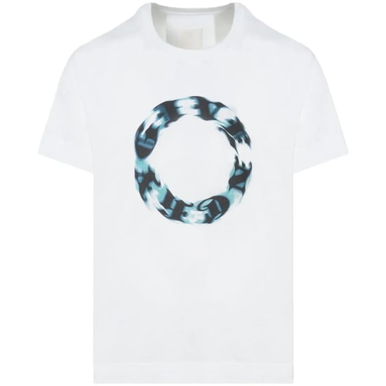 ubergroses weises T-Shirt mit rundem Logo von Givenchy - Image 1