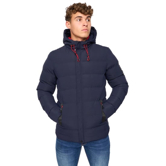 Crosshatch - "Kampleys" Steppjacke für Herren (Marineblau) - Image 1