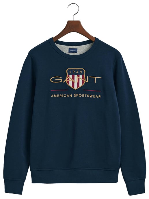 Gant | Herren Archiv Schild Rundhalsausschnitt Sweatshirt - Image 6