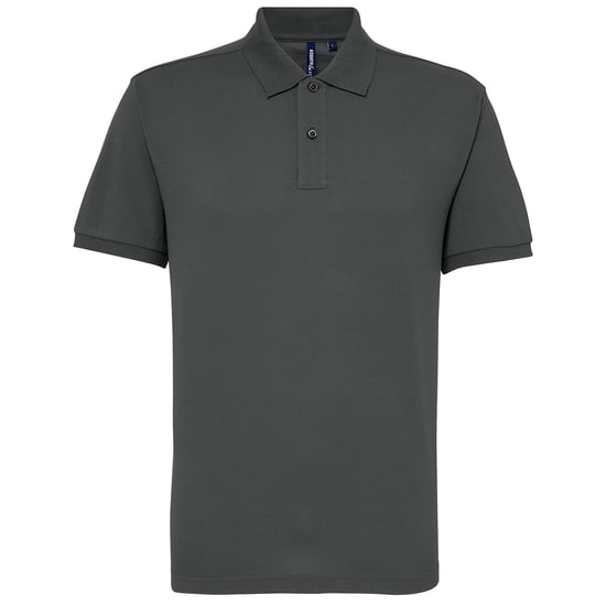 Asquith & Fox Herren Kurzarm Performance Blend Polo Shirt (Holzkohle) - Image 1