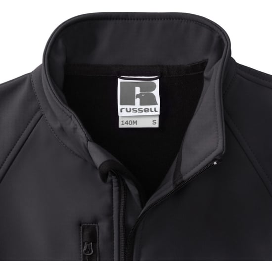 Russell Mens Water Resistant & Windproof Softshell Jacket (Schwarz) - Image 4