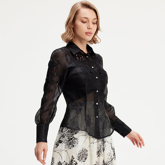 Bestickte Organza-Bluse - Image 3