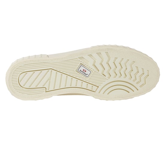 Superga - Damen Sneaker "2630", Gestreifte gezeichnete Blumen (Natürliches Beige/Marineblau) - Image 5