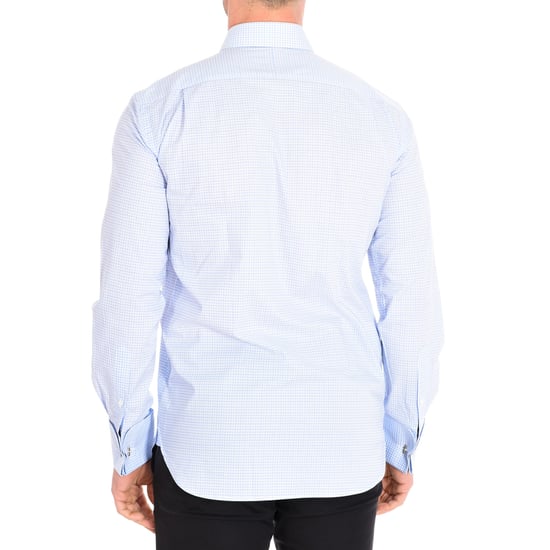CHARME3 men's long sleeve lapel collar button closure shirt