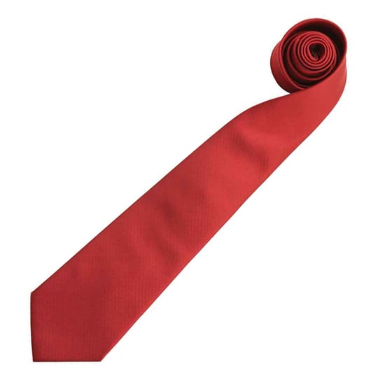 Premier Herren Krawatte Colours, unifarben (Burgunder) - Image 2
