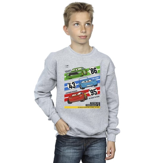 Disney Boys Cars Piston Cup Champions Sweatshirt (Sports Grey)