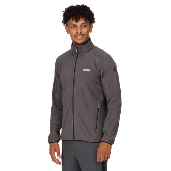 Regatta - "Hadfield" Fleecejacke Durchgehender Reißverschluss für Herren (Mittelgrau) - Image 4