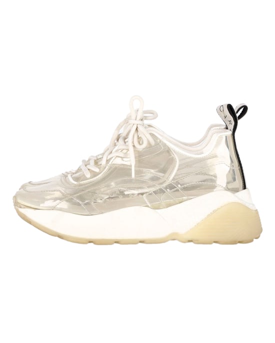 Stella McCartney Eclypse Klare Chunky Sneaker aus Weißem PVC - Image 5
