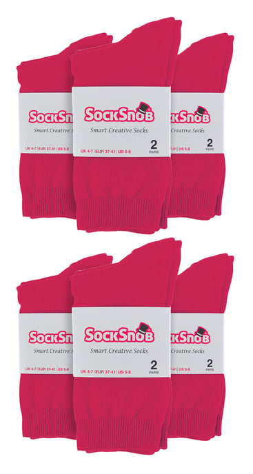 Einfarbige Damensocken mit hohem Baumwollanteil | 12 Paar Multipack | Socken-Snob | Dünne, bequeme, farbenfrohe Crew-Söckchen für Damen aus Denim - Image 2