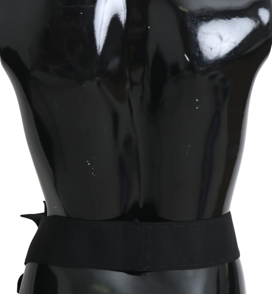 Dolce & Gabbana Damen Schwarze Kristallbrosche Breiter Wai SATORIA Gürtel - Image 3