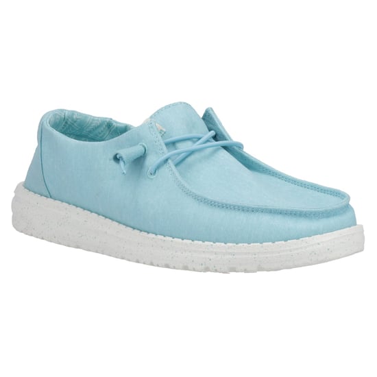 HEYDUDE Wendy Canvas 100% Baumwolle Damen Türkis Loafers - Image 6