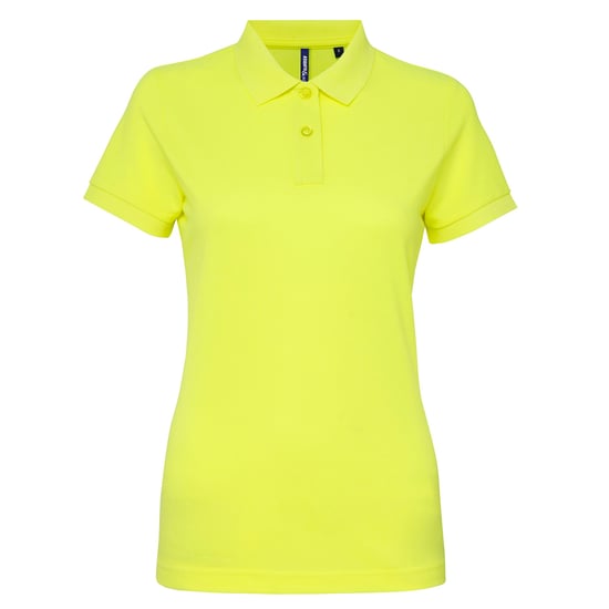 Asquith & Fox Damen/Damen Kurzarm-Poloshirt aus Performance-Mischung (neongelb) - Image 1