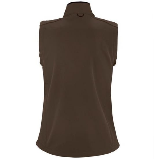 SOLS Womens/Ladies Rallye Soft Shell Bodywarmer Jacke (Dark Chocolate) - Image 2