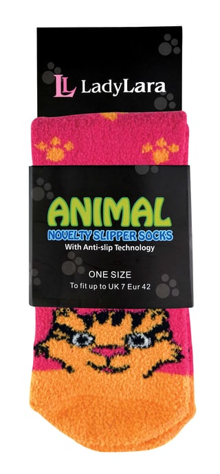 Damen / Damen flauschige Anti-Rutsch-Socken mit Tiermotiven - Image 2