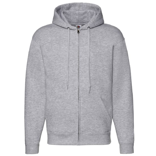 Fruit Of The Loom Herren Zip durch Hoodie Sweatshirt / Hoodie (Heather Grey) - Image 1