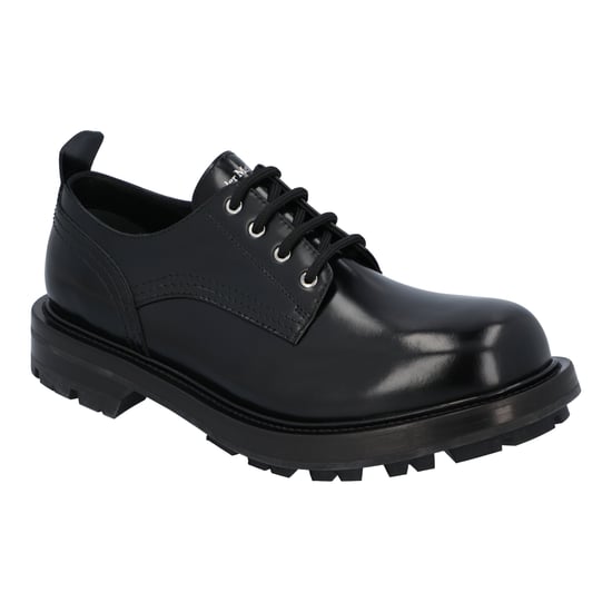 Alexander McQueen Strukturierte Sohle Schnürschuh 'Schwarz' - Image 1