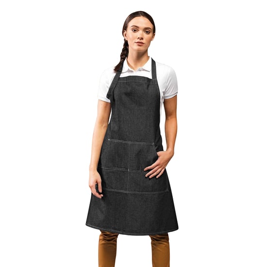 Premier Jeans Stitch Bib Apron (2er-Pack) (Black Denim) - Image 2