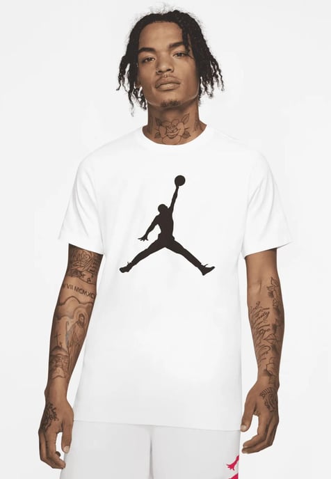 NIKE Herren M J Jumpman SS Crew T Shirt in weiß - Image 1